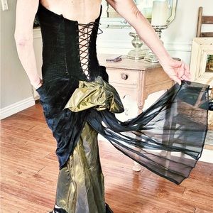 Rare vintage 1980’s Comme Des Garçons lace up bustier dress